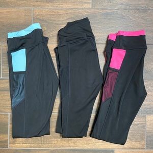 Set of 3 Popfit pocket leggings